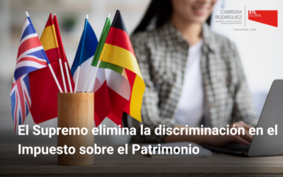 El Tribunal Supremo elimina la discriminación fiscal entre residentes y no residentes en el Impuesto sobre el Patrimonio